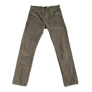 J.Crew Slim‎ Straight Mens Corduroy Pants 32x34 Brown Khaki Classic Prep…